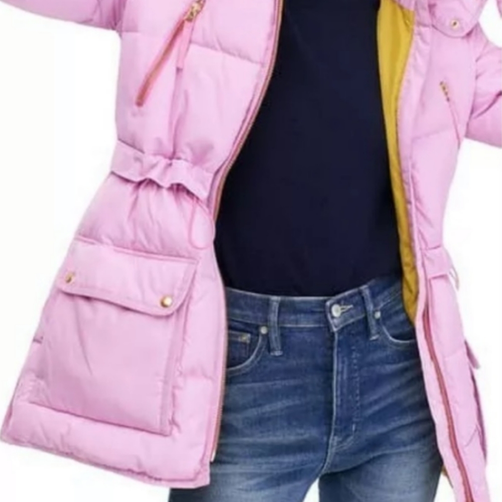 JCrew Frosted Lilac Chateau Puffer PS